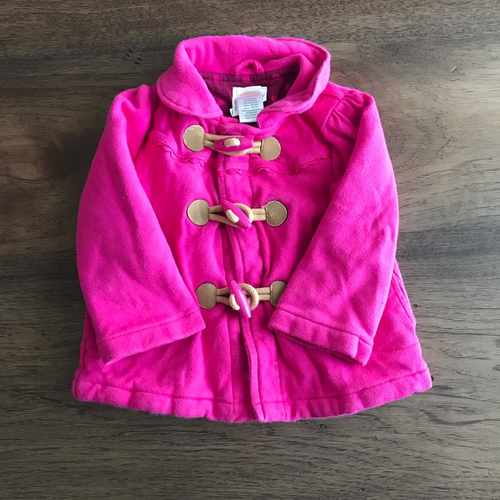 Gymboree 12-24 mos hot pink pea coat